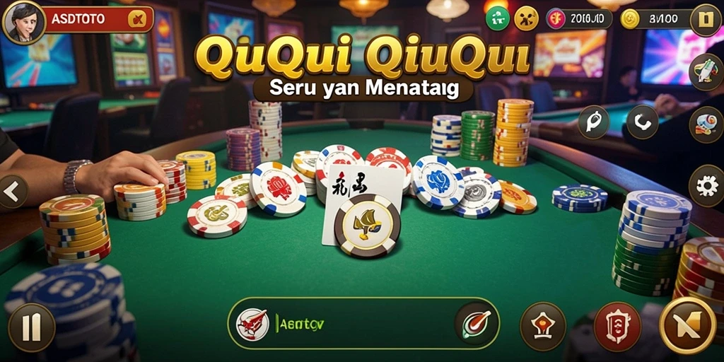 Tampilan gameplay QiuQiu yang seru dan menantang.