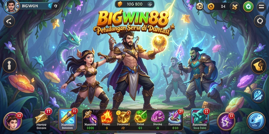 Screenshot menampilkan petualangan seru di BIGWIN88 dengan grafis yang menarik.
