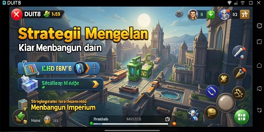 Tampilan gameplay yang menarik dan interaktif dalam DUIT8.