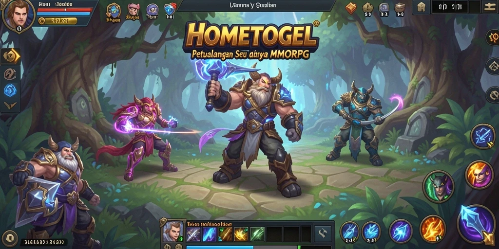 Screenshot HOMETOGEL menunjukkan aksi seru dalam gameplay MMORPG.