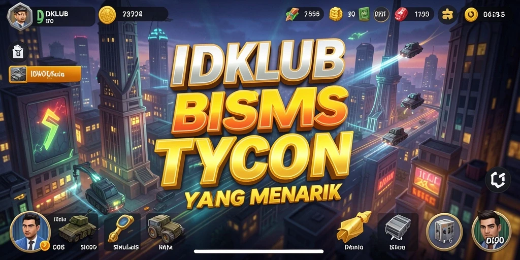 Tampilan gameplay menarik dalam permainan Tycoon IDKLUB.