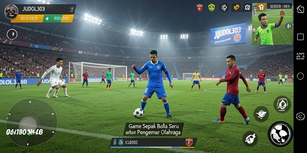 Gameplay seru dalam JUDOL303 dengan aksi sepak bola penuh semangat.