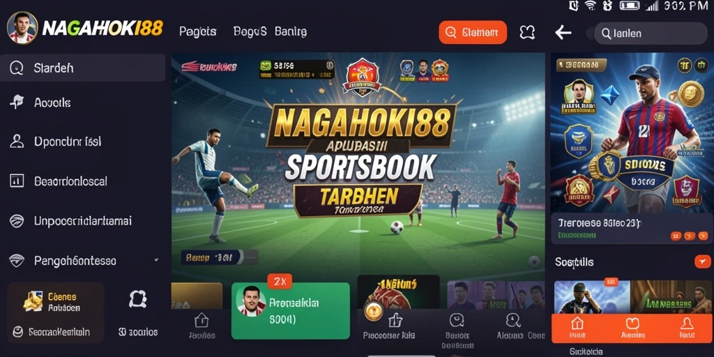 Tampilan gameplay NAGAHOKI88 dengan fitur sportsbook yang menarik.