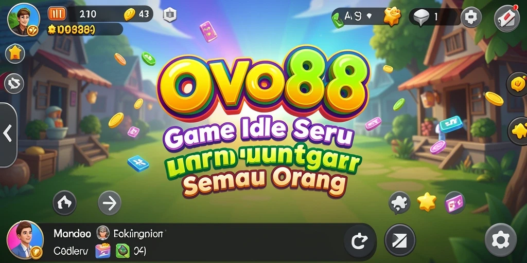 Tampilan gameplay OVO88 yang menarik dalam aksi idle.