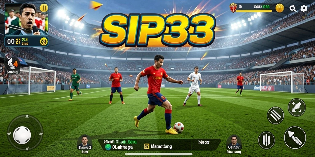 Tampilan gameplay SIP33 yang memukau dengan aksi olahraga yang intens.