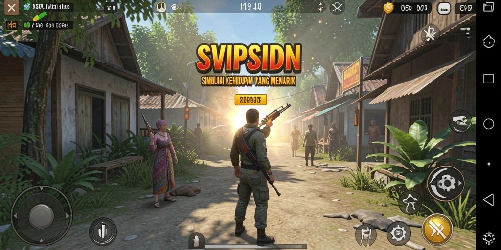 Tampilan gameplay yang menarik dari SVIPSIDN di dunia simulasi.