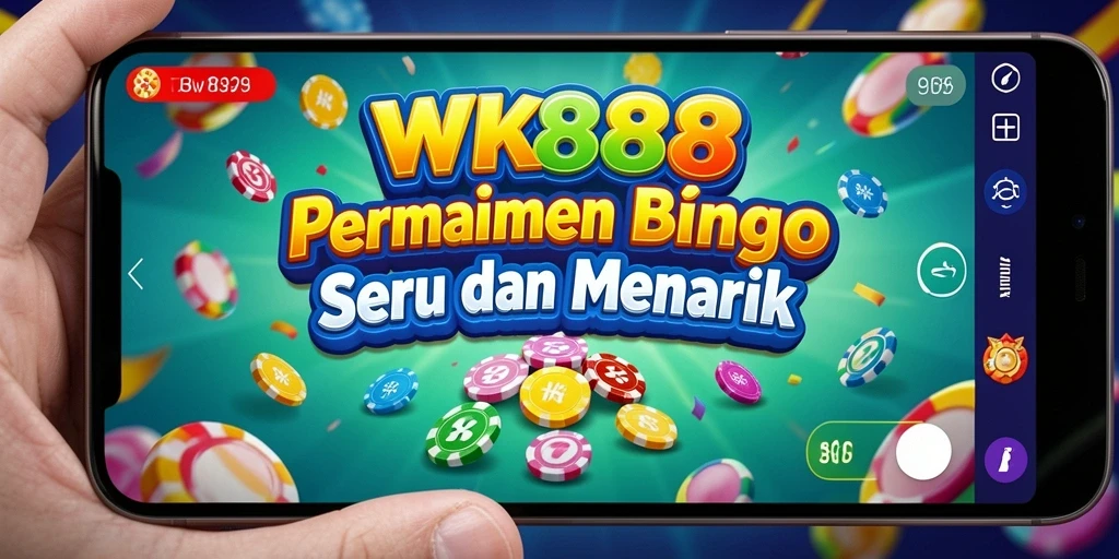 Tampilan gameplay Bingo yang seru dan penuh warna dalam WK888.
